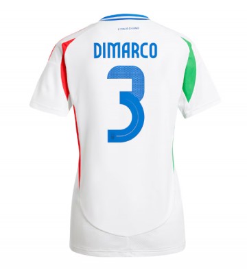 Italien Federico Dimarco #3 Replika Udebanetrøje Dame EM 2024 Kortærmet